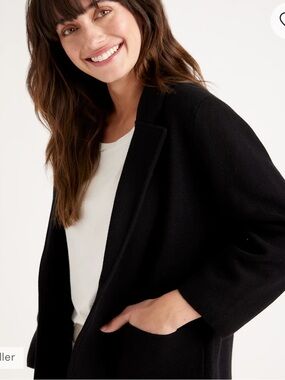 Quince 100% Organic Cotton Knit Blazer
